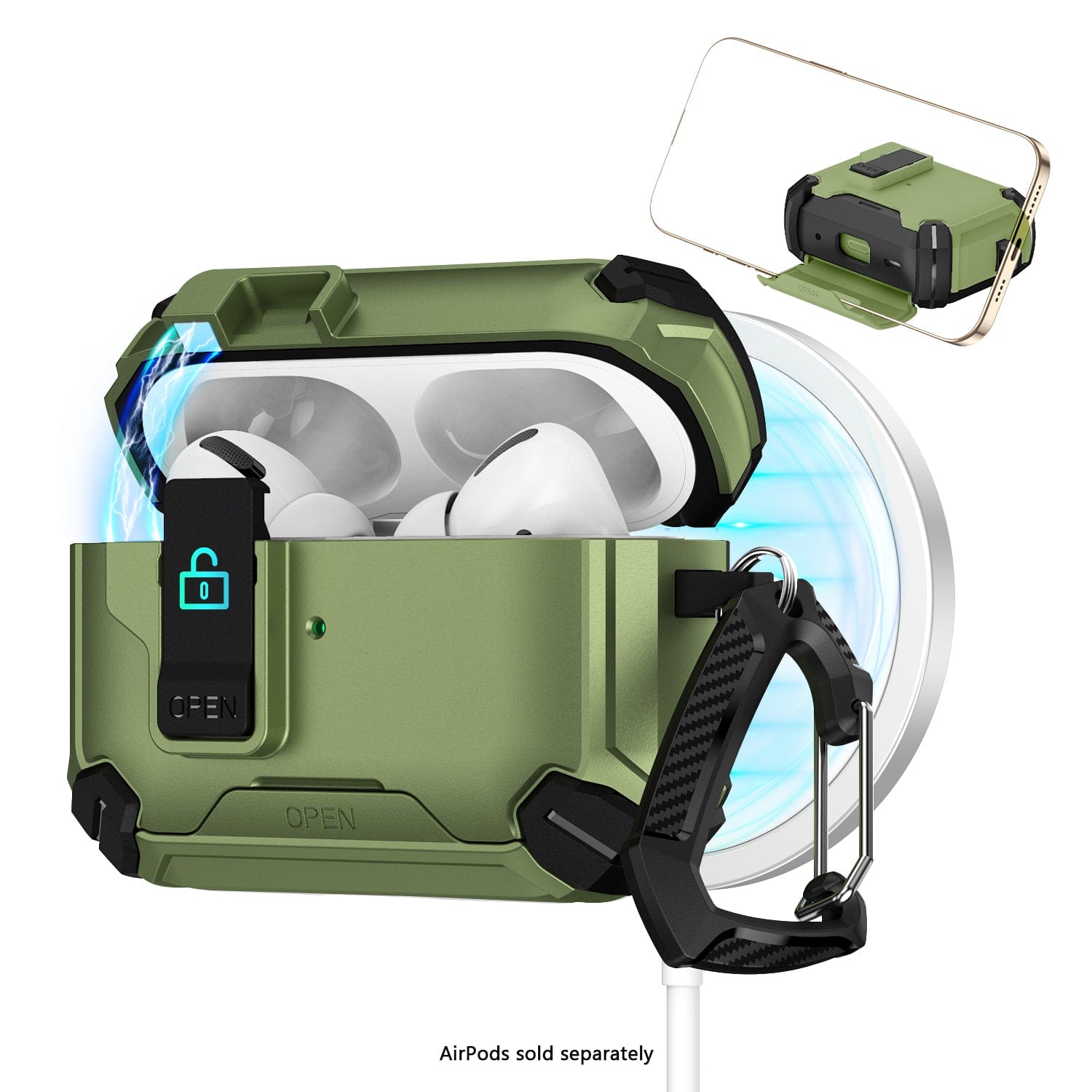 AirPods Pro 3 Case - MagSafe, Heavy-Duty, Secure Lock | Raider Series