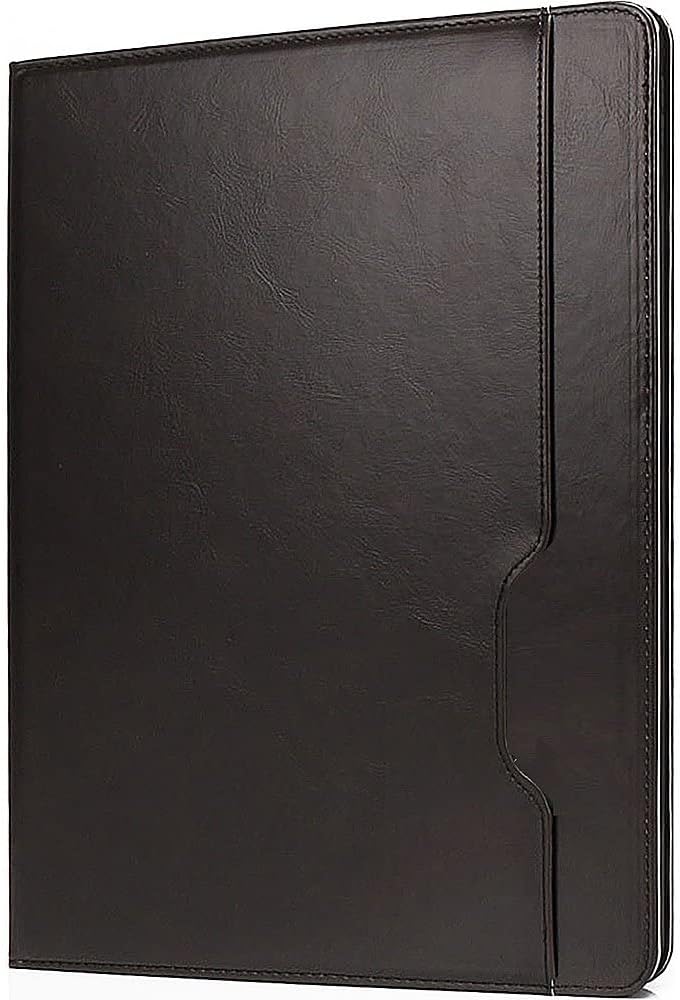 Apple iPad Pro 12.9" (4th,5th, and 6th Gen 2020-2022) Protection Kit Bundle - Business Folio Case with Tempered Glass Screen - Black