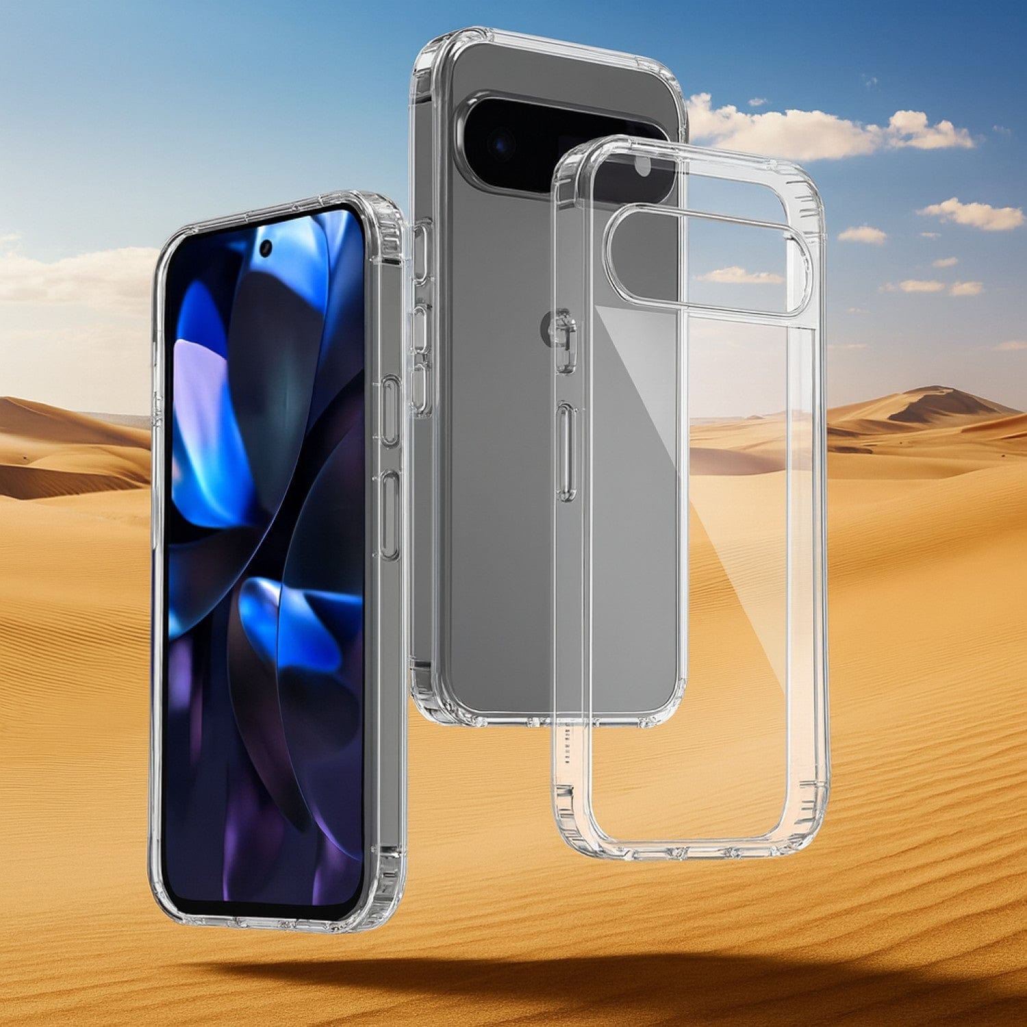 Google Pixel 10 Pro XL Clear Case – Slim Anti-Slip Grip | Venture Series