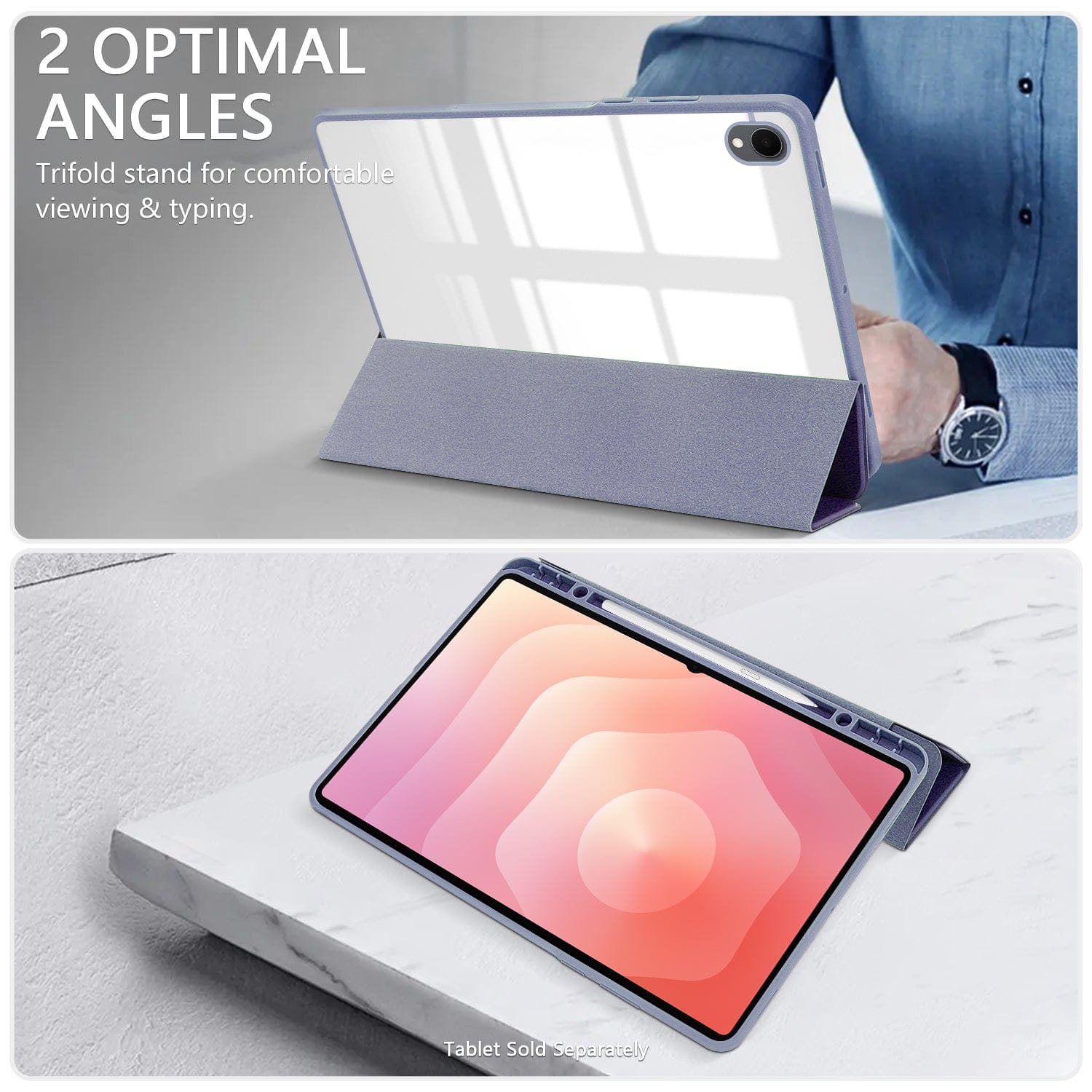 Samsung Galaxy Tab S11 Case - Slim Folio with Transparent Back | Venture Series