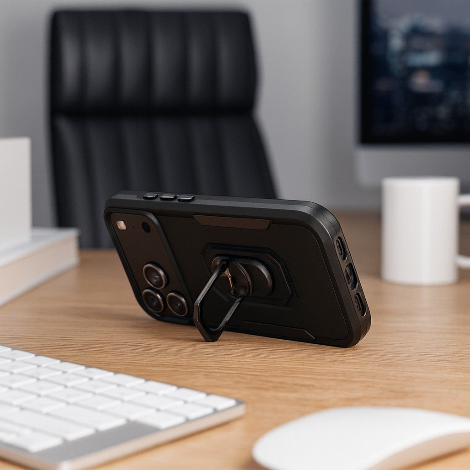 iPhone 17 Pro Max Heavy Duty Case with Kickstand - Military Grade Protection, Anti-Slip Grip | Raider Series