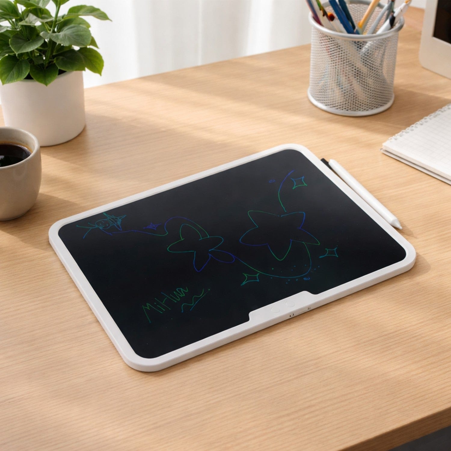 Digital Writing Tablet 15" - One-Touch Erase & Lock