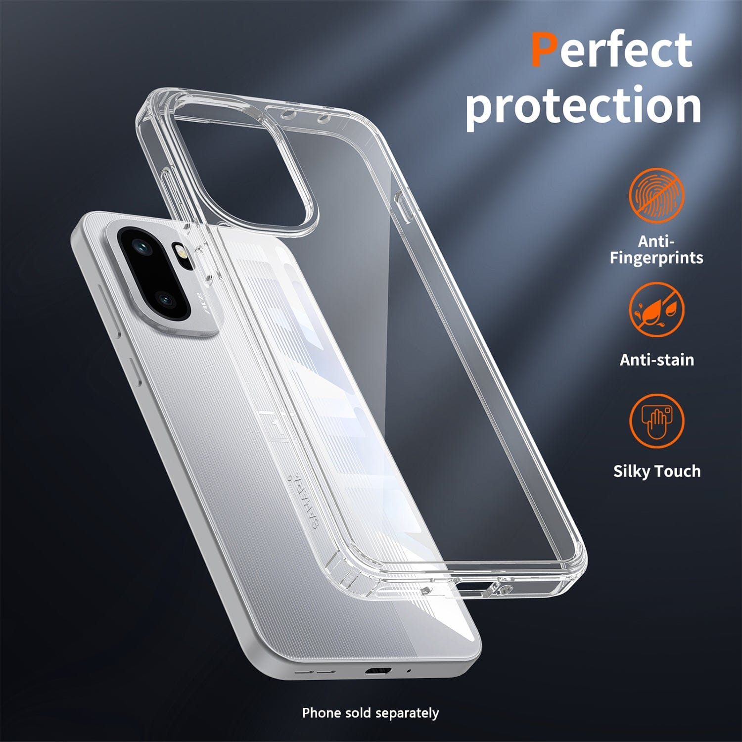 OnePlus 15R Clear Case - Smooth Finish Anti-Slip | Venture Series