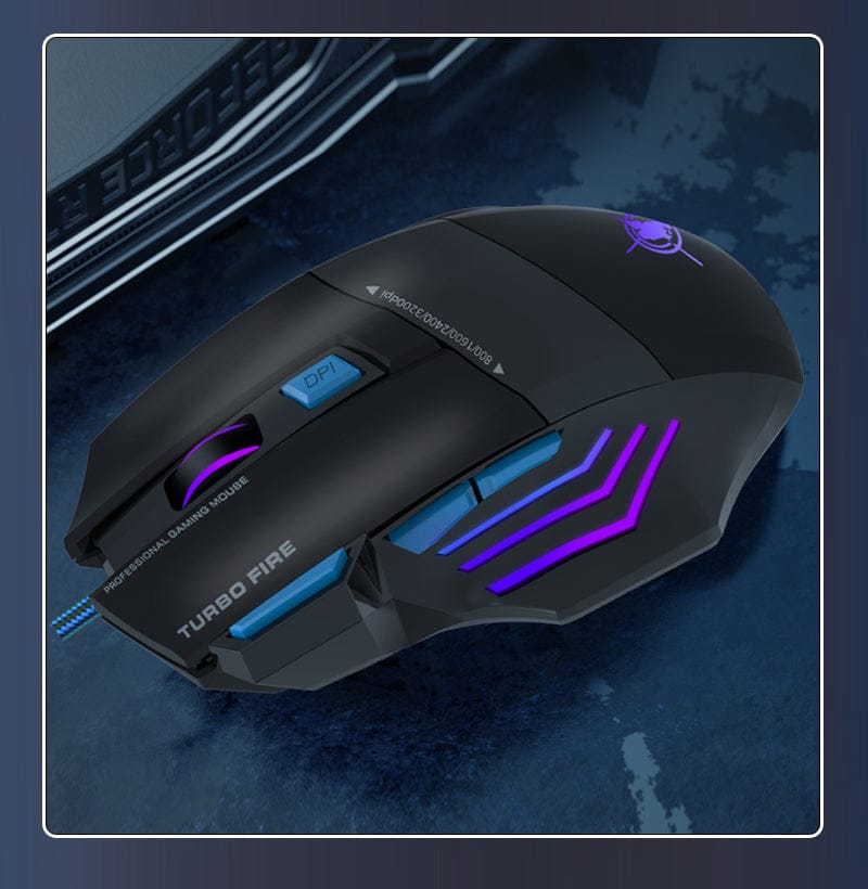 Wired Gaming Mouse - RGB LED 7-Button Precision Control | Axis Pro