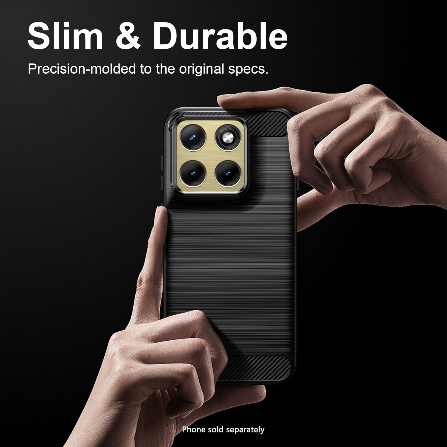 Motorola Edge 5G (2026) Case - Carbon Fiber Texture, Non-Slip Grip | Venture Series