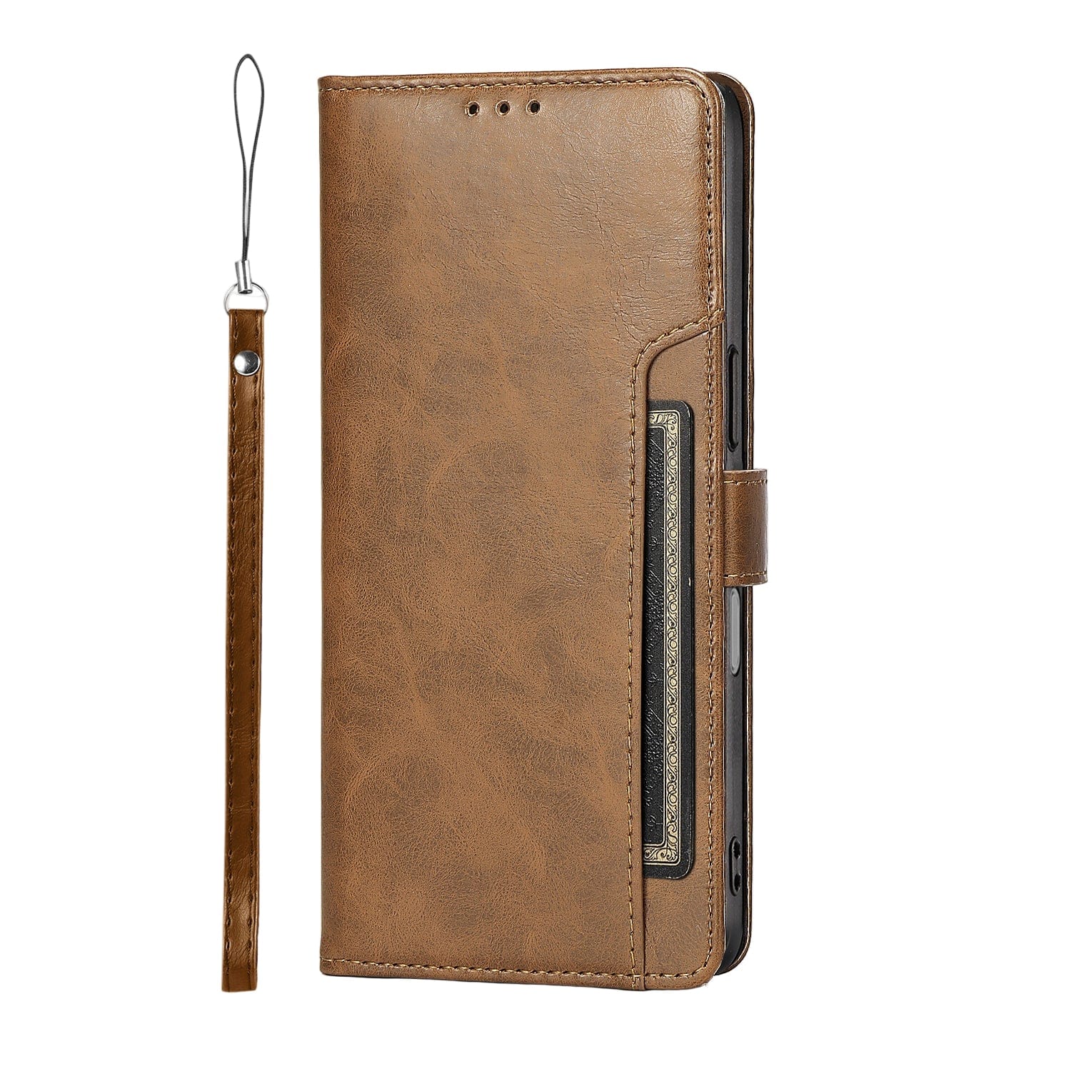 Indy Series Leather Folio Wallet Case Compatible with Magsafe for Apple iPhone 17 Pro Max