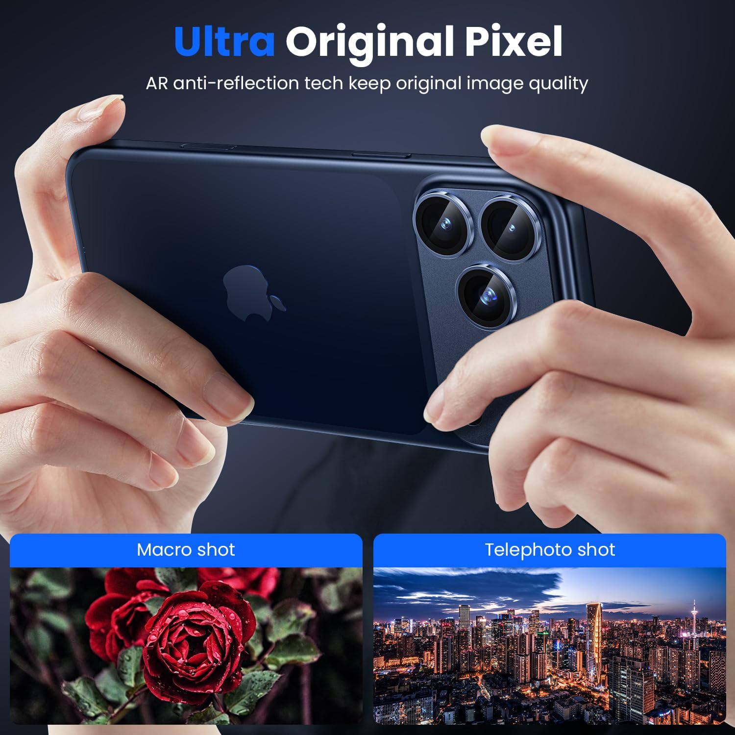 Apple iPhone 17 Pro Max Camera Protector - Strong Titanium (2-Pack) | ZeroDamage