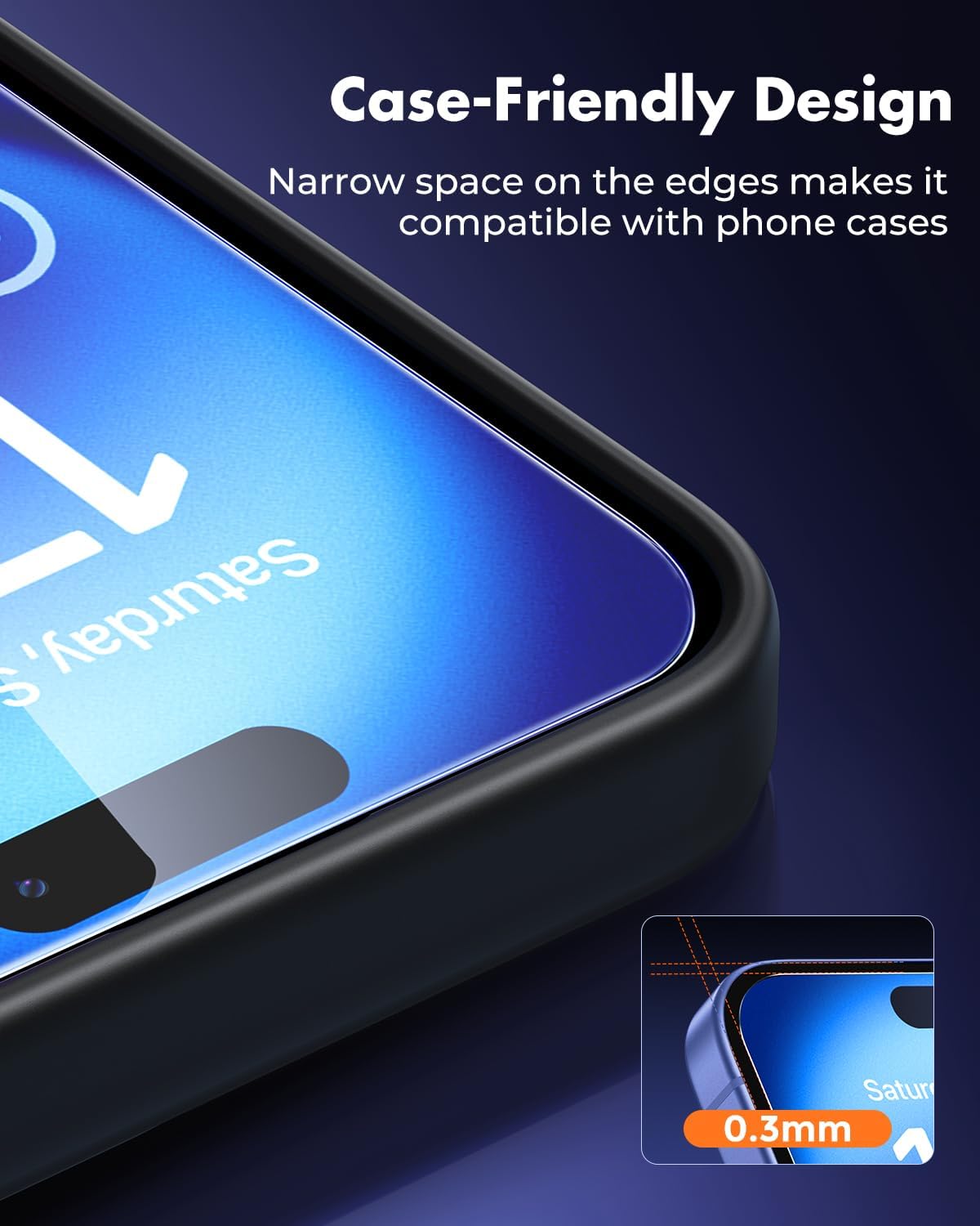iPhone 17 Pro Max Screen Protector - Easy Apply Clear Tempered Glass Screen Protector | Zerodamage