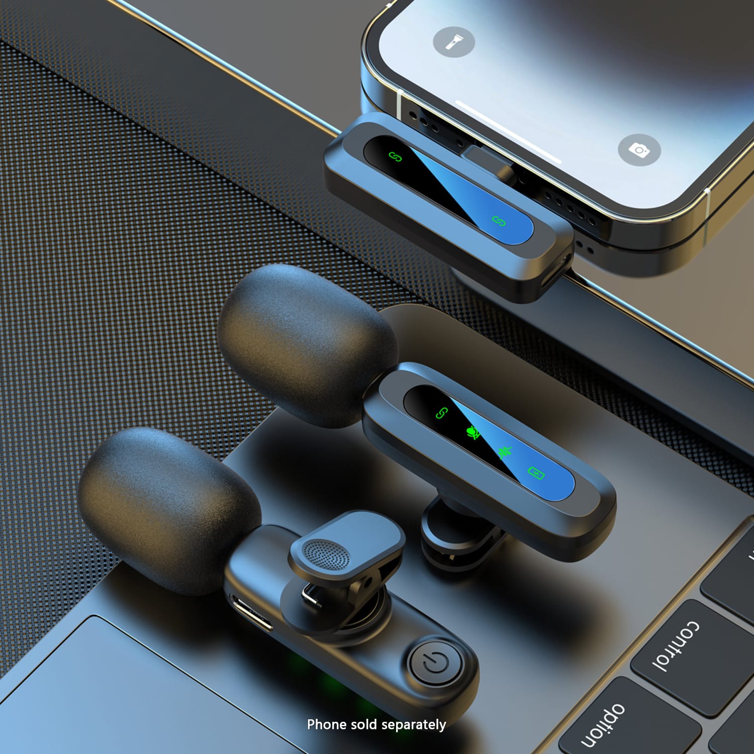 Wireless Lavalier Microphone Kit - Dual Clip-On Mics with USB-C Receiver