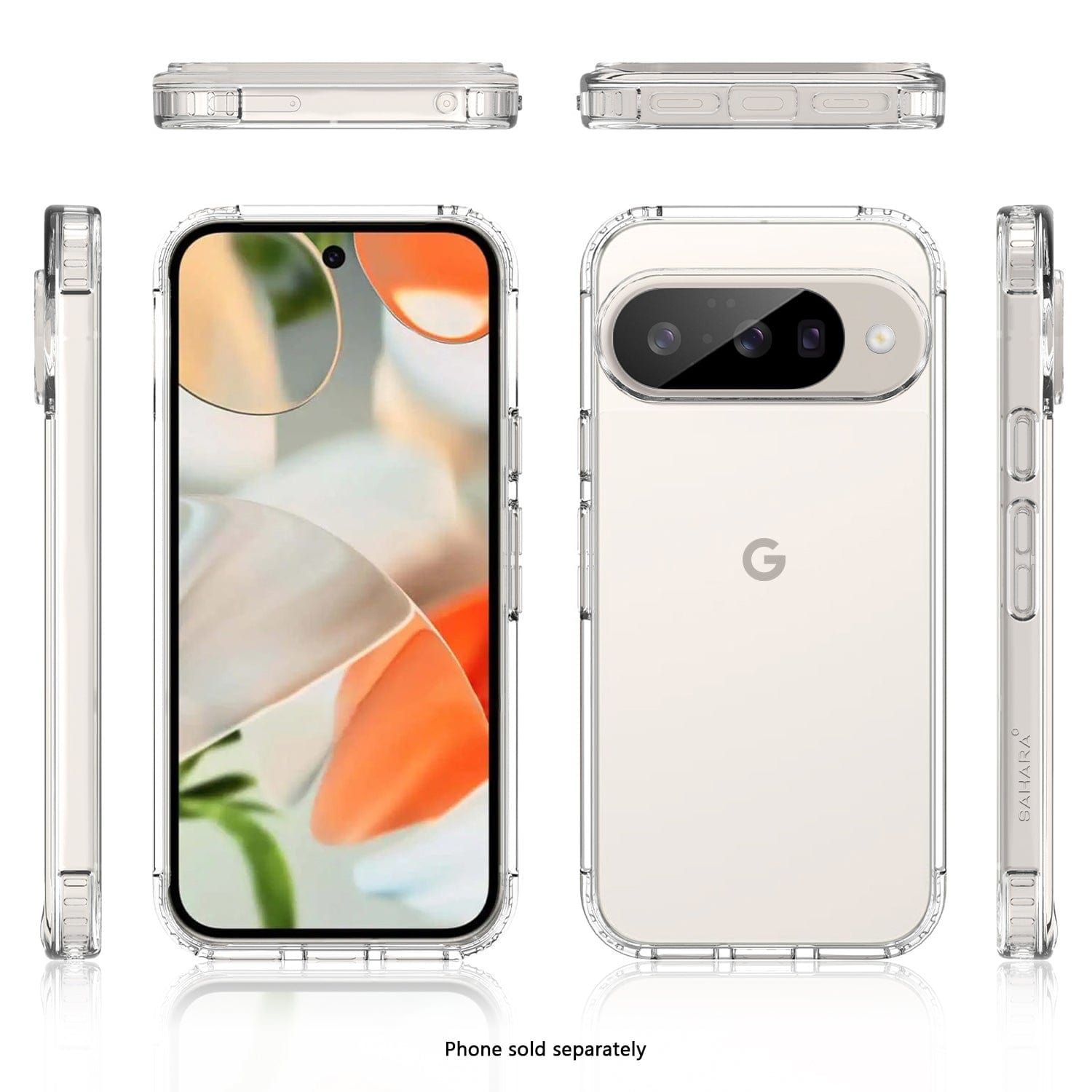 Google Pixel 10/10 Pro Clear Case – Slim Anti-Slip Grip | Venture Series