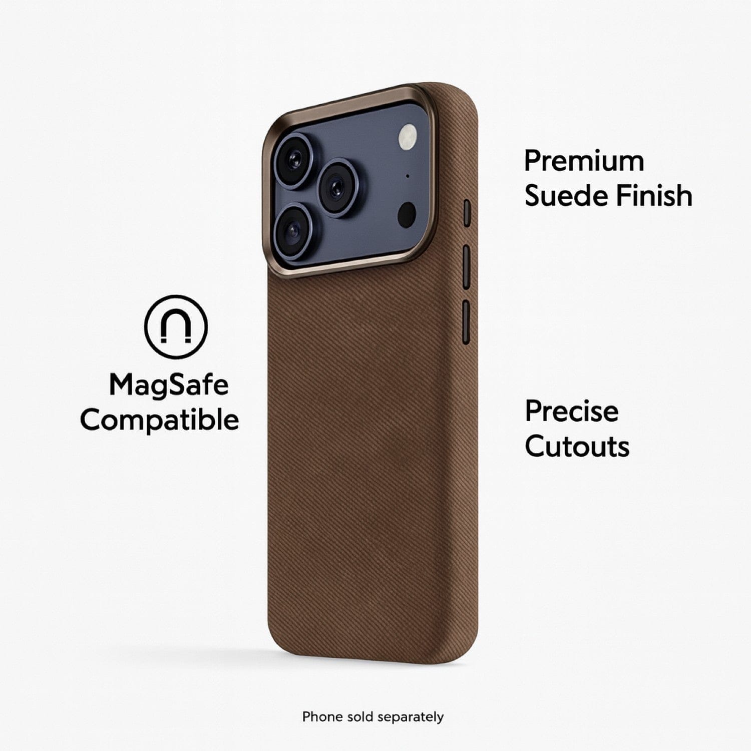 iPhone 17 Pro Case - Suede Leather | Indy Series