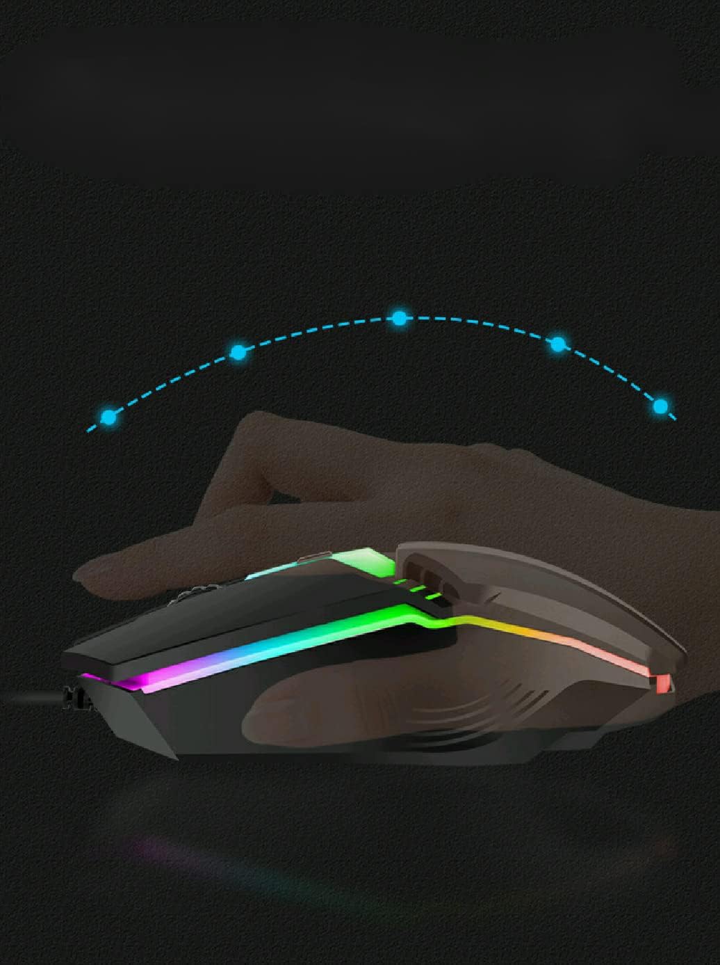 Wired Gaming Keyboard & Mouse Combo - Anti-Ghosting Multi-Key, 68 Keys