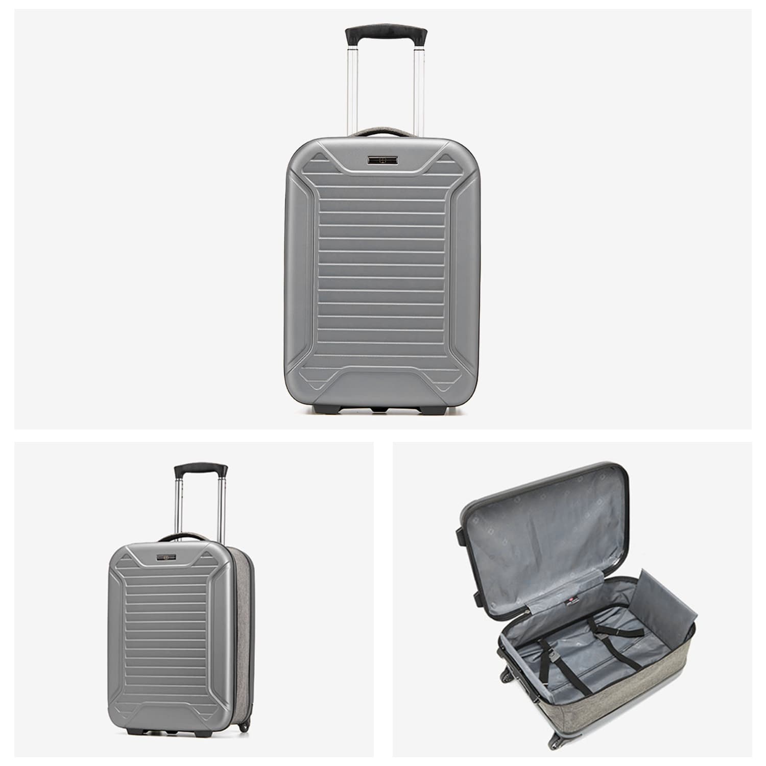 Sahara 20-Inch Collapsible Carry-On Luggage - Foldable Hardshell Suitcase