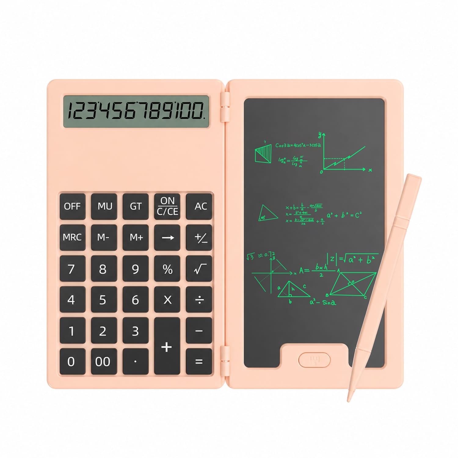 Sahara Scientific Calculator with 5-Inch LCD Writing Tablet - 12-Digit Foldable Design