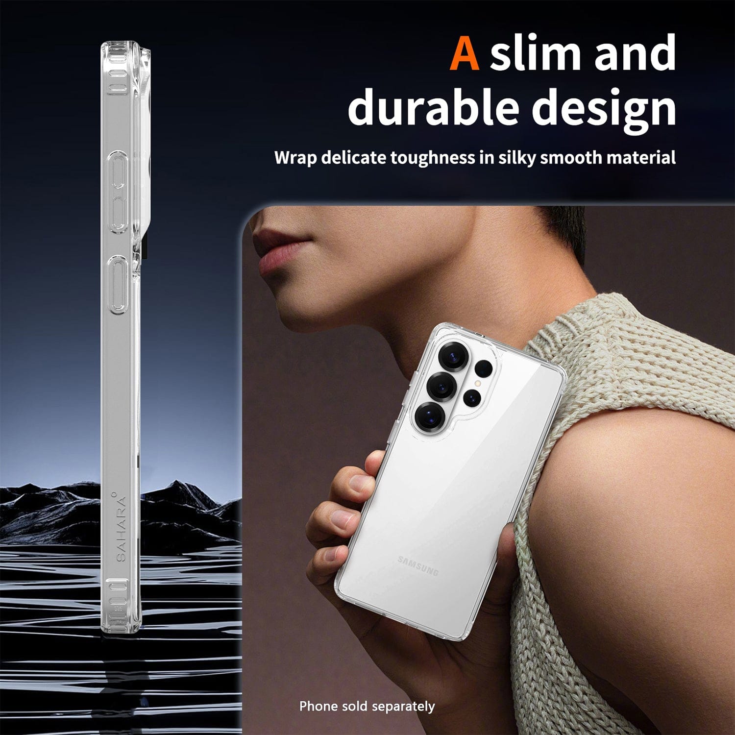 Samsung Galaxy S26 Ultra Clear Case - Anti-Slip Grip | Venture Series