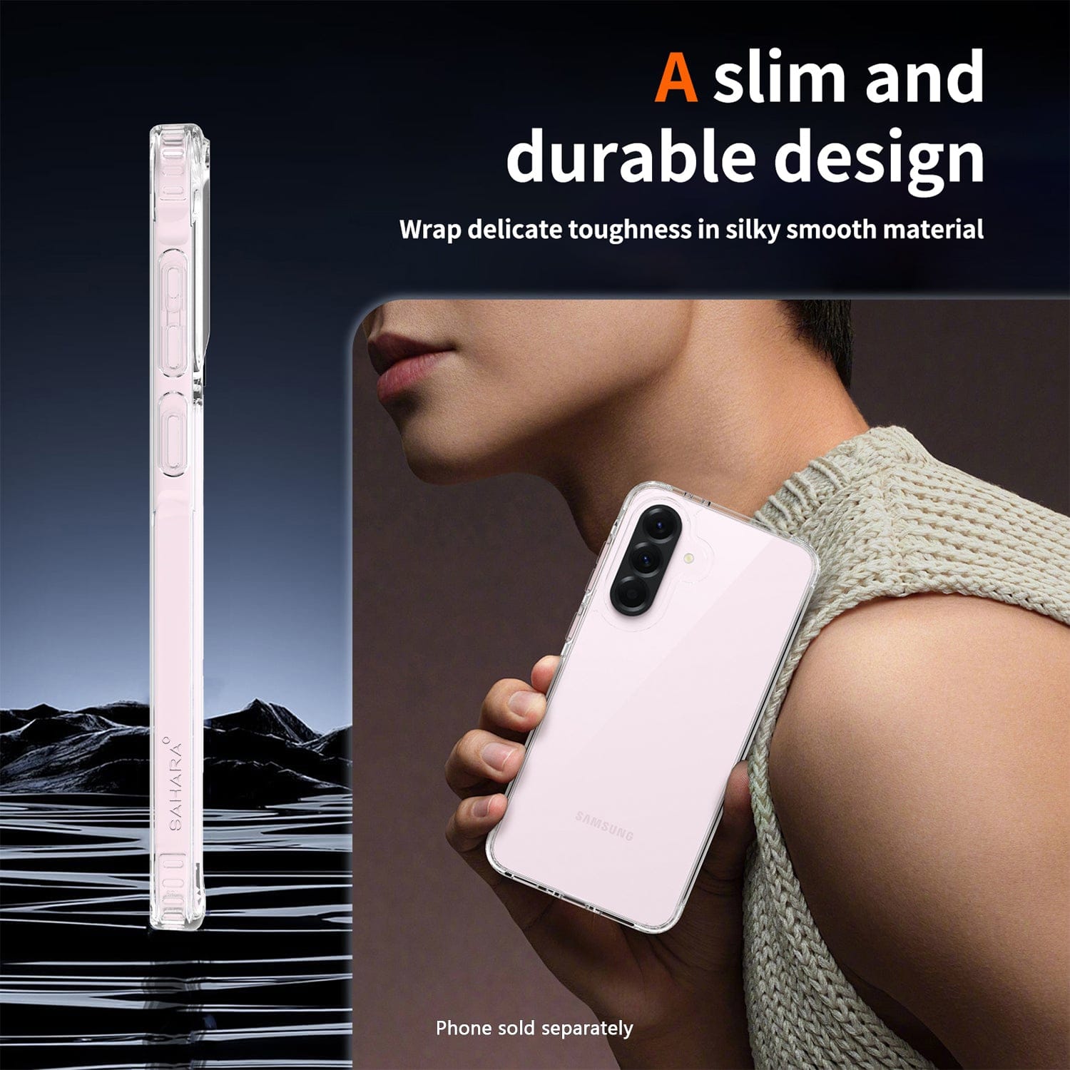 Galaxy A37 Clear Case - Anti-Slip Grip | Venture Series