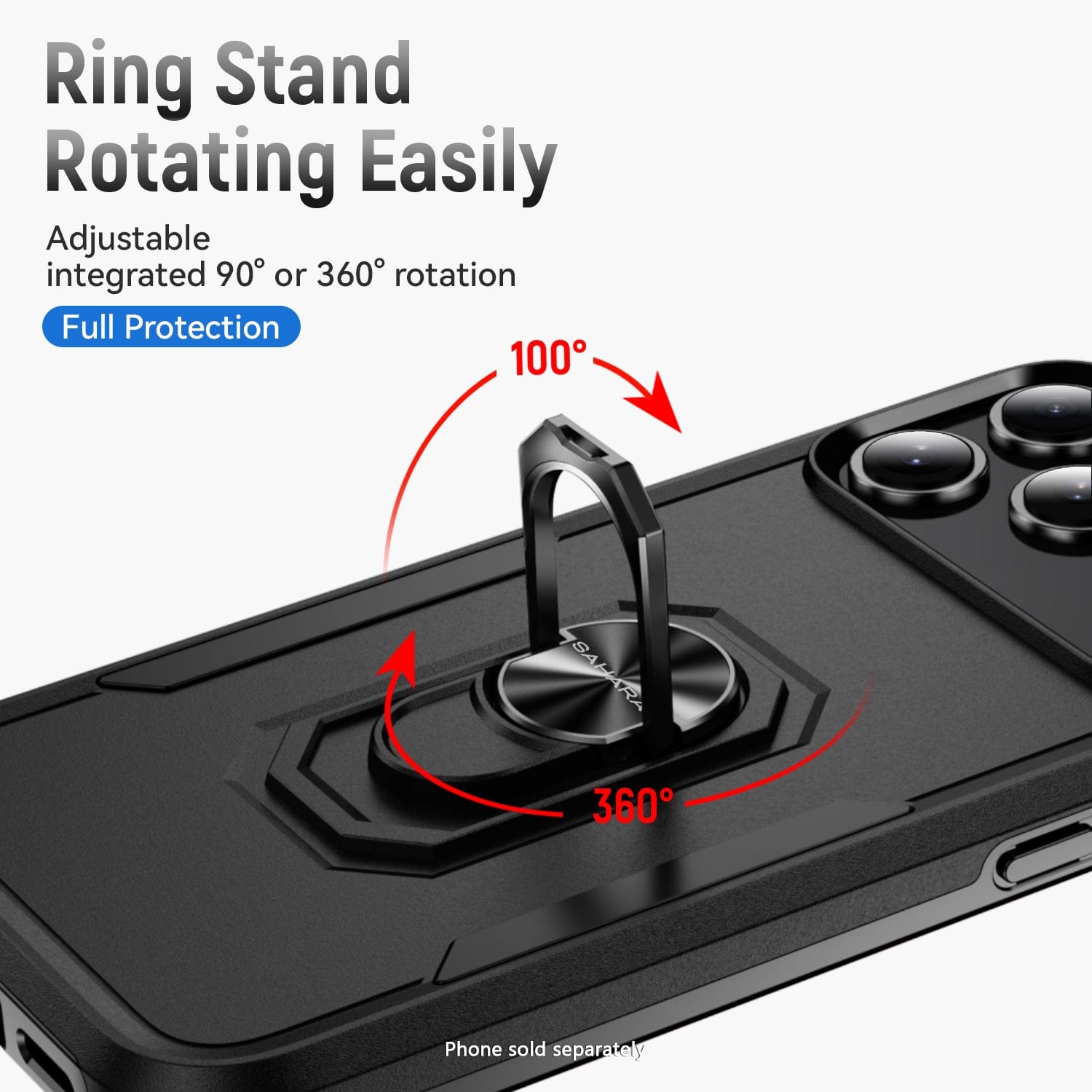 iPhone 17 Pro Max Heavy Duty Case with Kickstand - Military Grade Protection, Anti-Slip Grip | Raider Series
