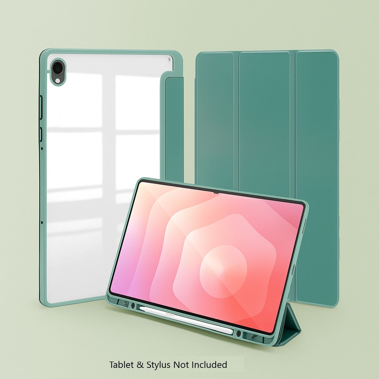 Samsung Galaxy Tab S11 Case - Slim Folio with Transparent Back