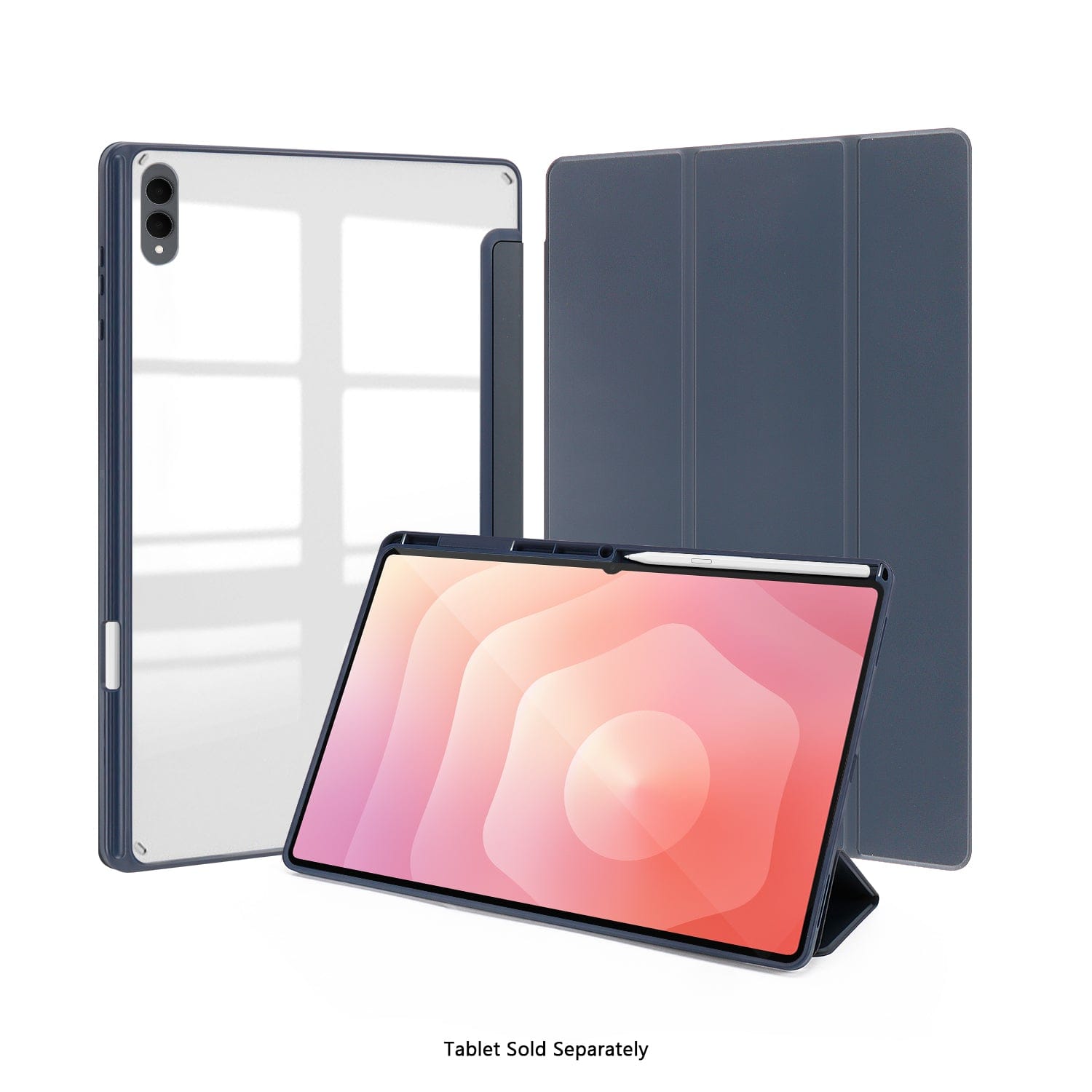 Samsung Galaxy Tab S11 Ultra Case - Folio Slim, Transparent Back