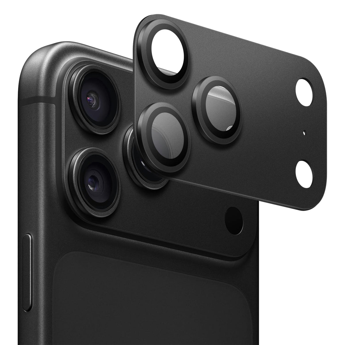 Black camera lens protector for iPhone 18 Pro Max, 1-Pack