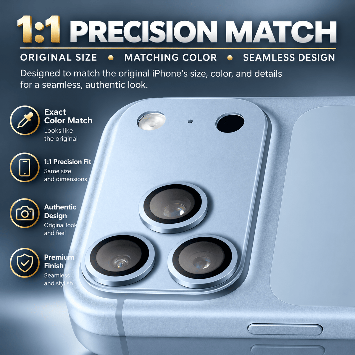 Glacier camera lens protector for iPhone 18 Pro Max, 1-Pack