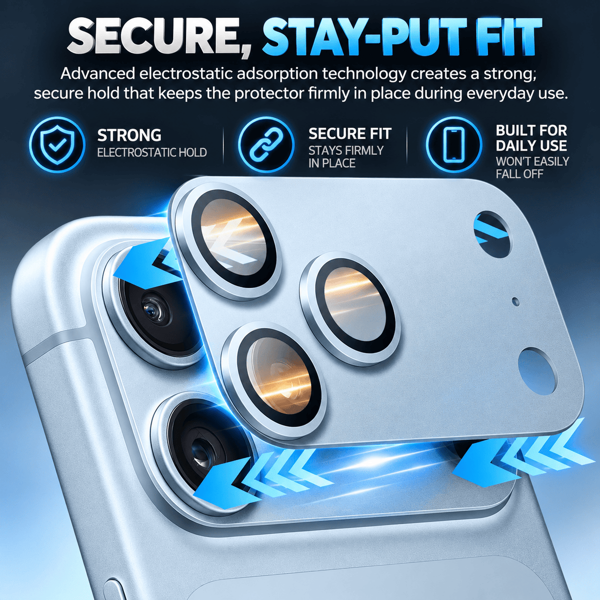 Glacier camera lens protector for iPhone 18 Pro Max, 1-Pack