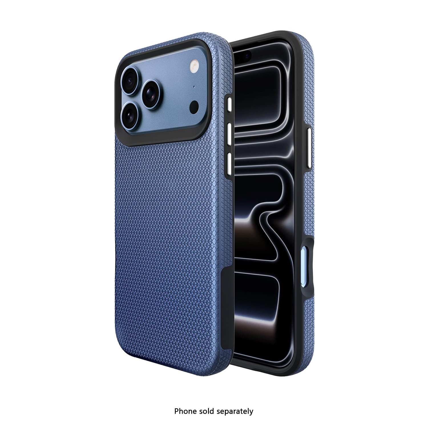 SAHARA Armor Series MagSafe case with ZeroDamage tempered glass for iPhone 18 Pro in Light Blue – product view