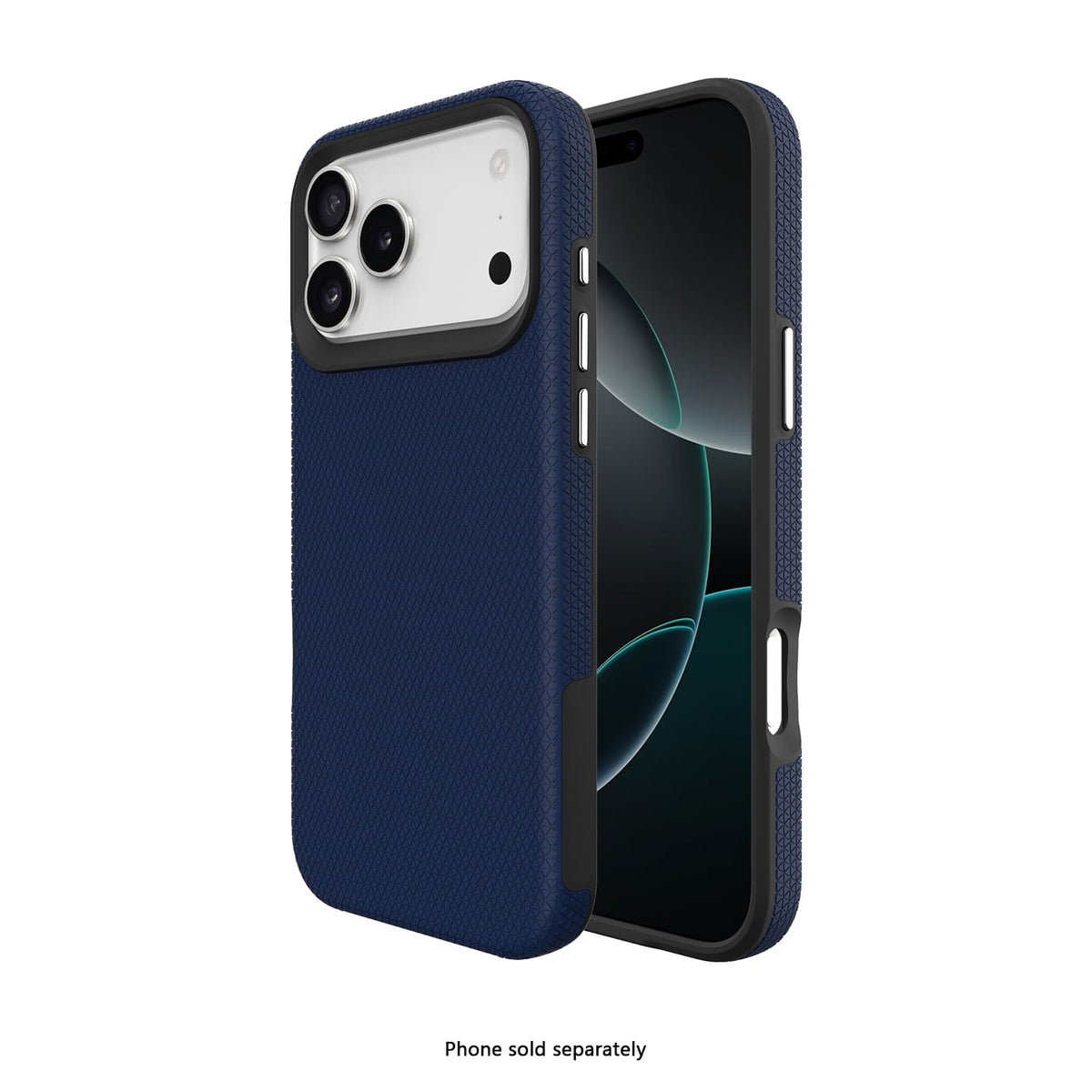 SAHARA Armor Series MagSafe case with ZeroDamage tempered glass for iPhone 18 Pro in Dark Blue – product view