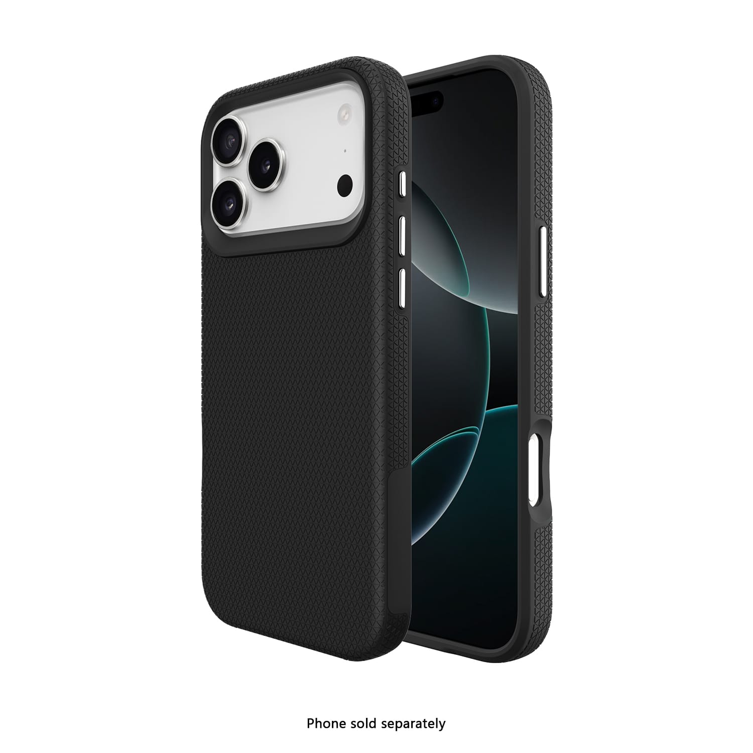 SAHARA Armor Series MagSafe case with ZeroDamage tempered glass for iPhone 18 Pro Max in Black – product view