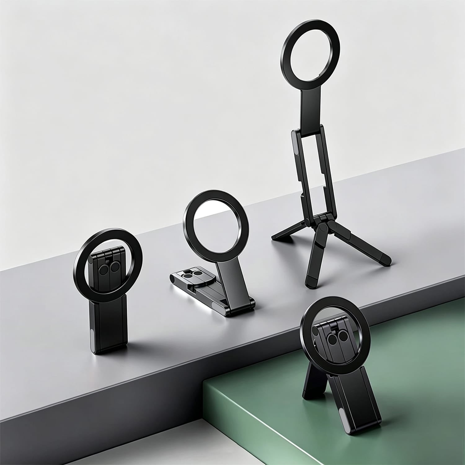 MagSafe compatible foldable tripod and stand for iPhones, product view 4