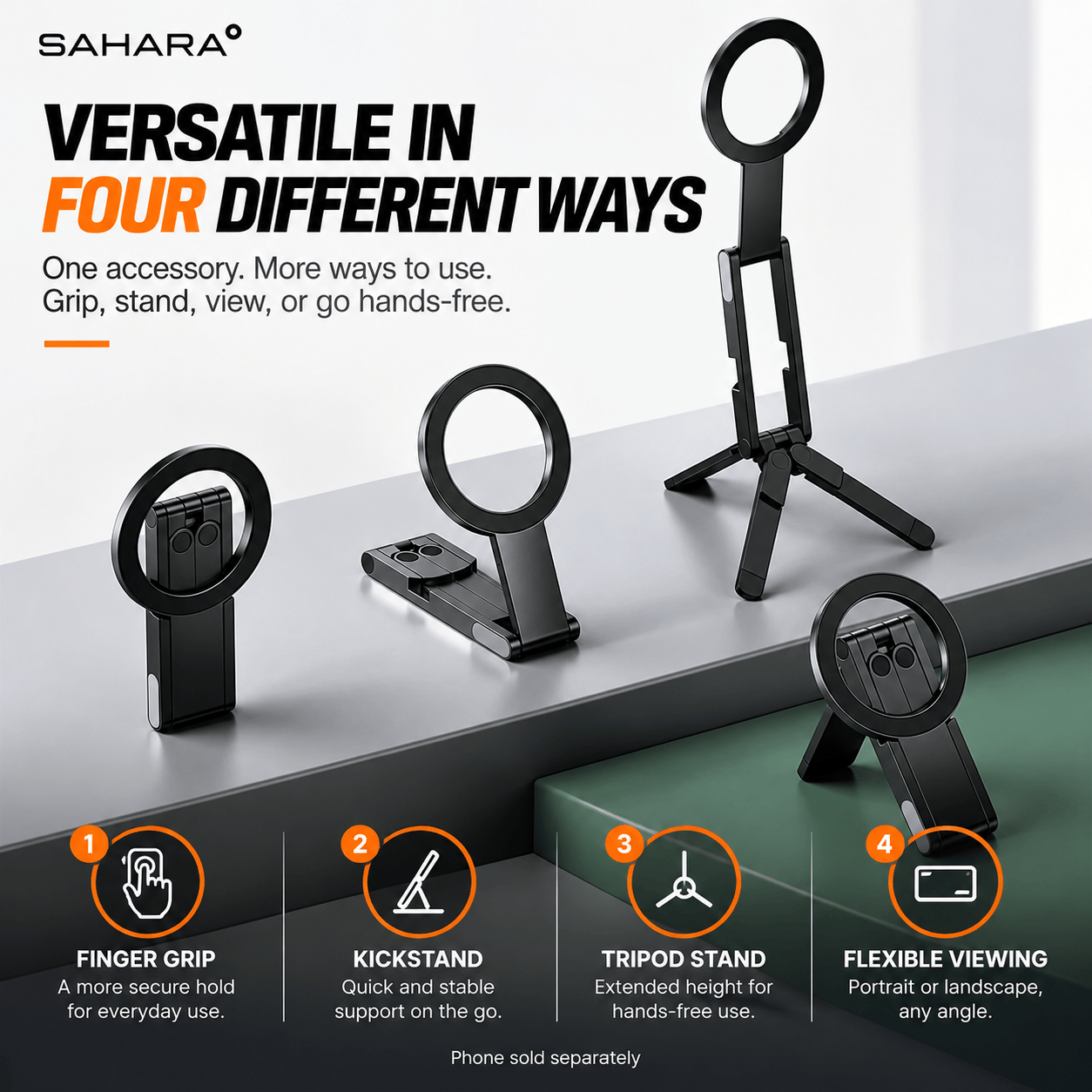MagSafe compatible foldable tripod and stand for iPhones, lifestyle view 4