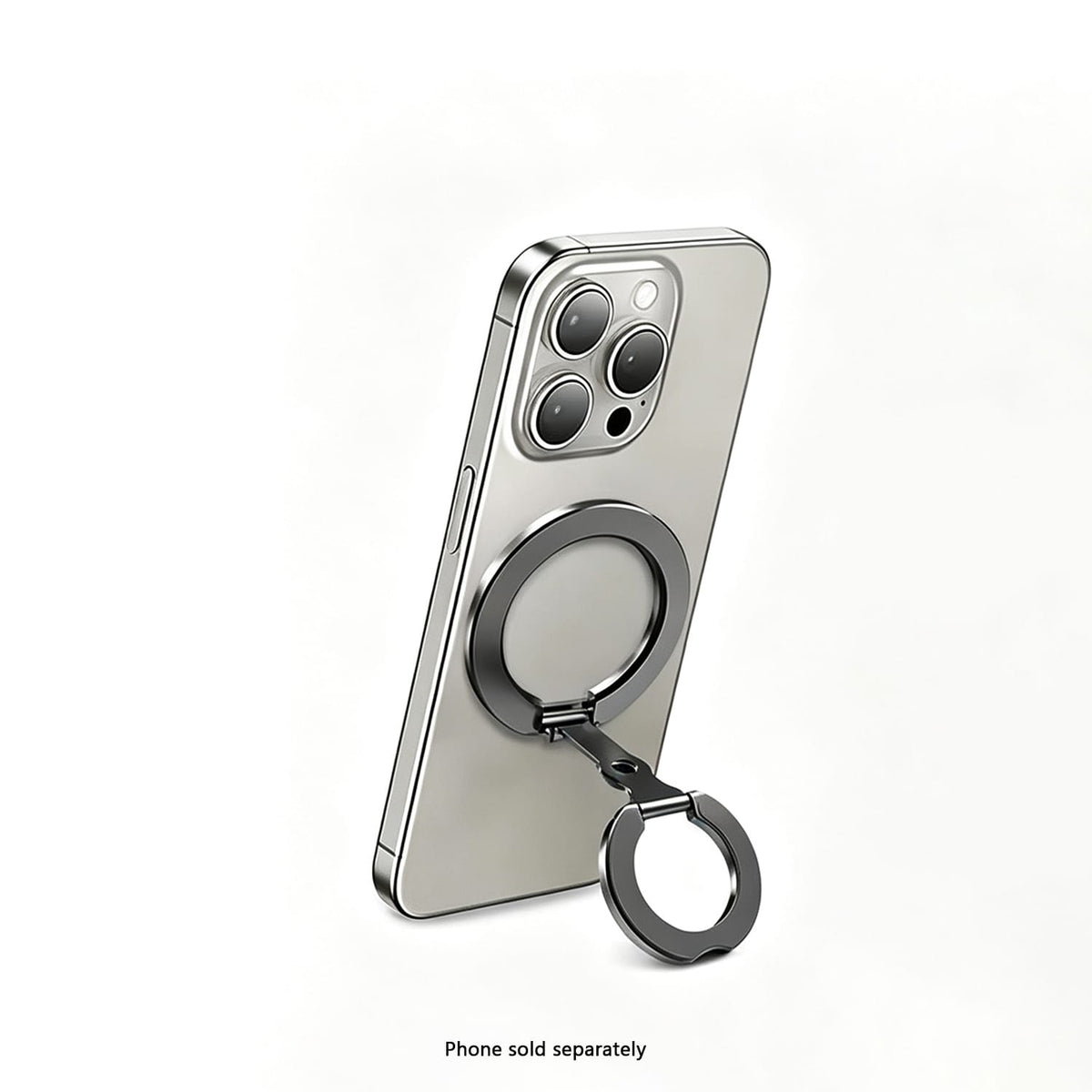 MagSafe magnetic phone ring holder with dual-sided grip and kickstand, image 3