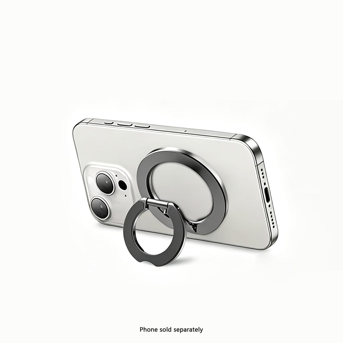 MagSafe magnetic phone ring holder with dual-sided grip and kickstand, image 4