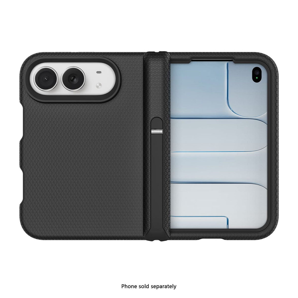 iPhone Duo Dotted MagSafe Case – Tempered Glass Bundle - Black image 2