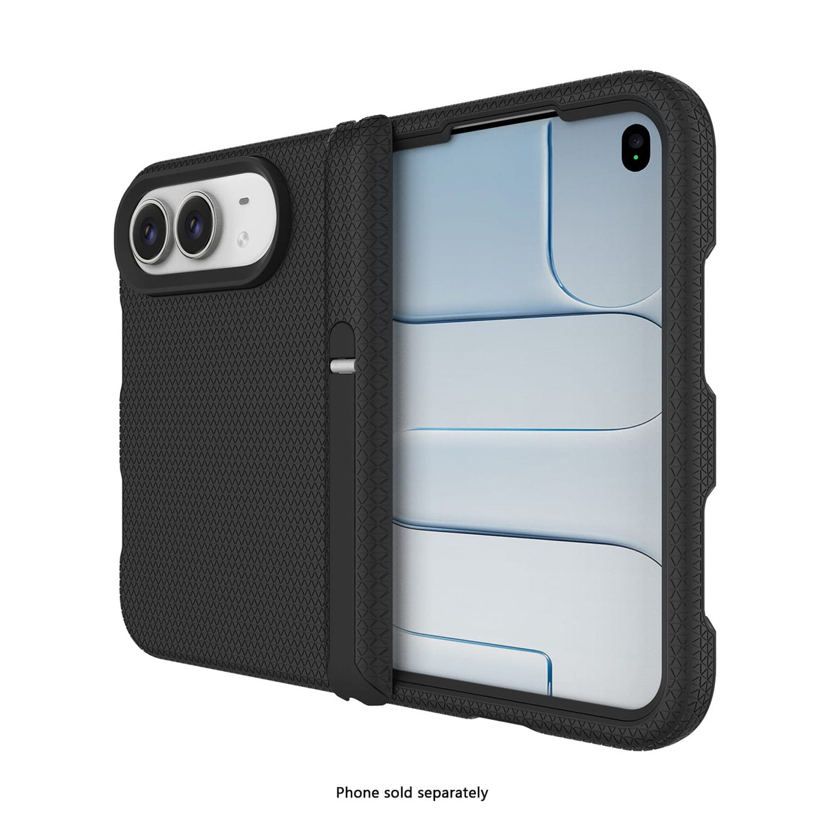 iPhone Duo Dotted MagSafe Case – Tempered Glass Bundle - Black image 3