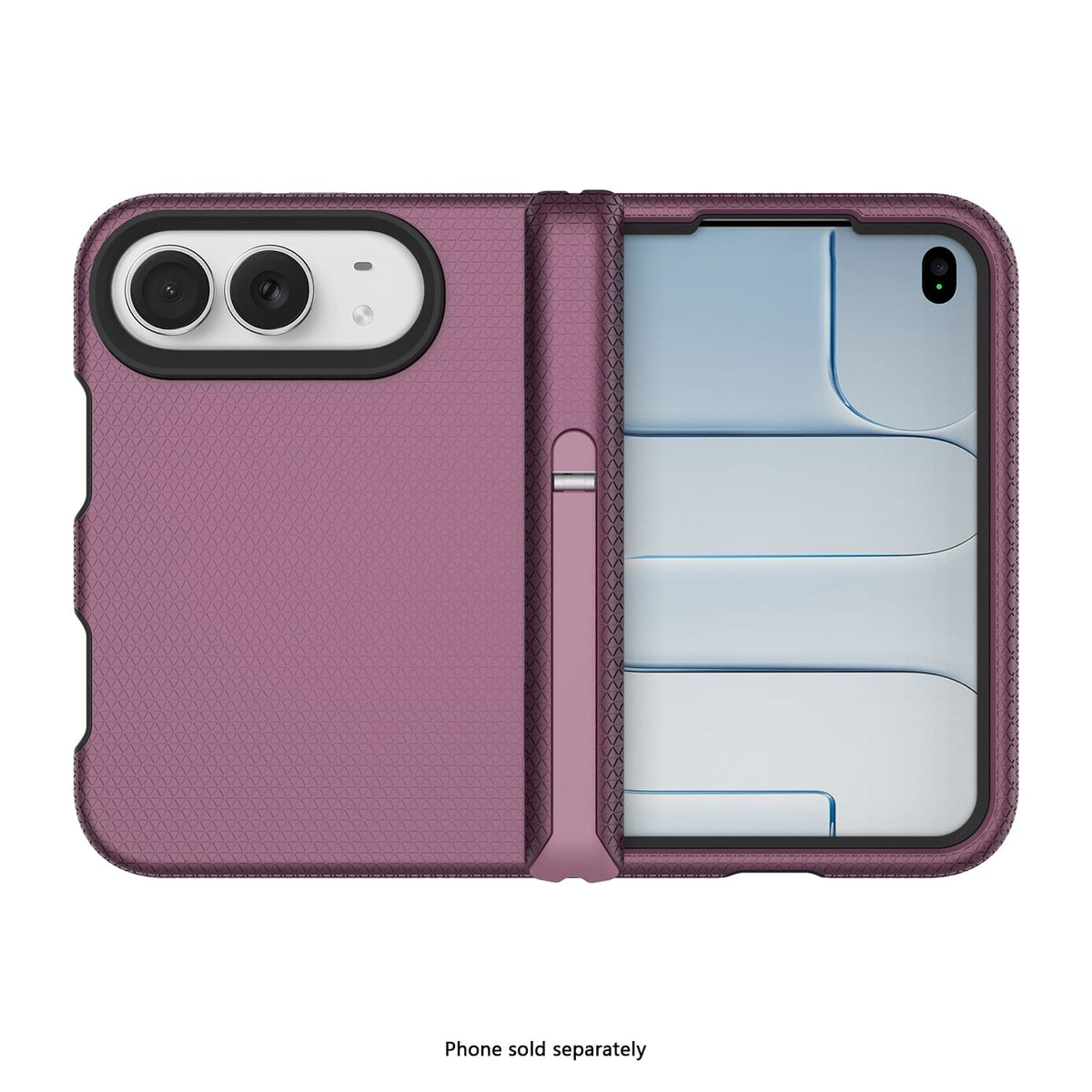 iPhone Duo Dotted MagSafe Case – Tempered Glass Bundle - Dark Pink image 2