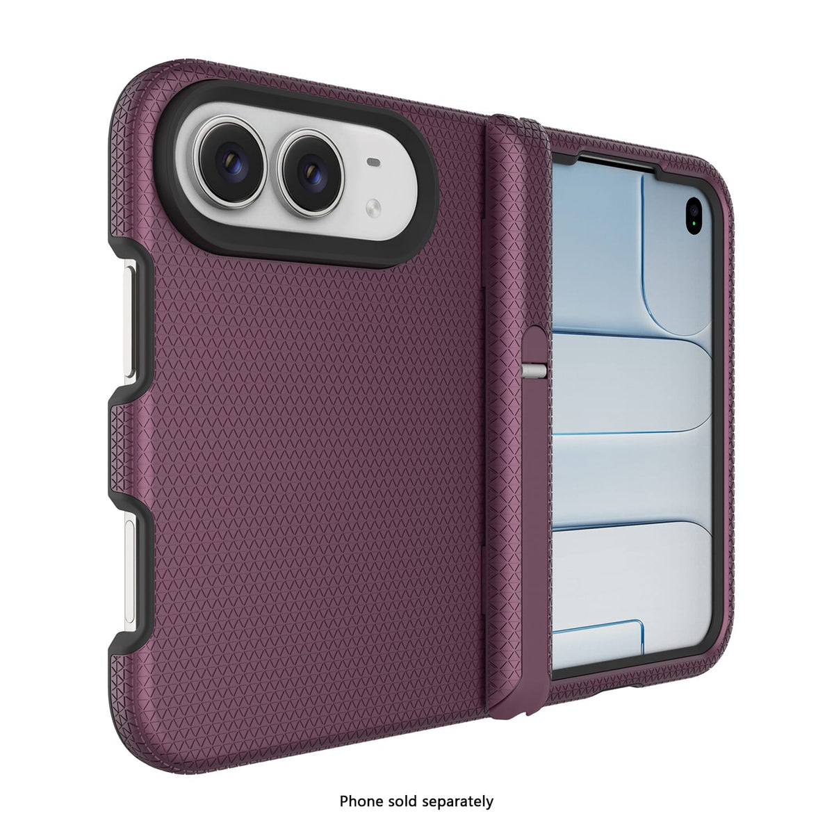 iPhone Duo Dotted MagSafe Case – Tempered Glass Bundle - Dark Pink image 4