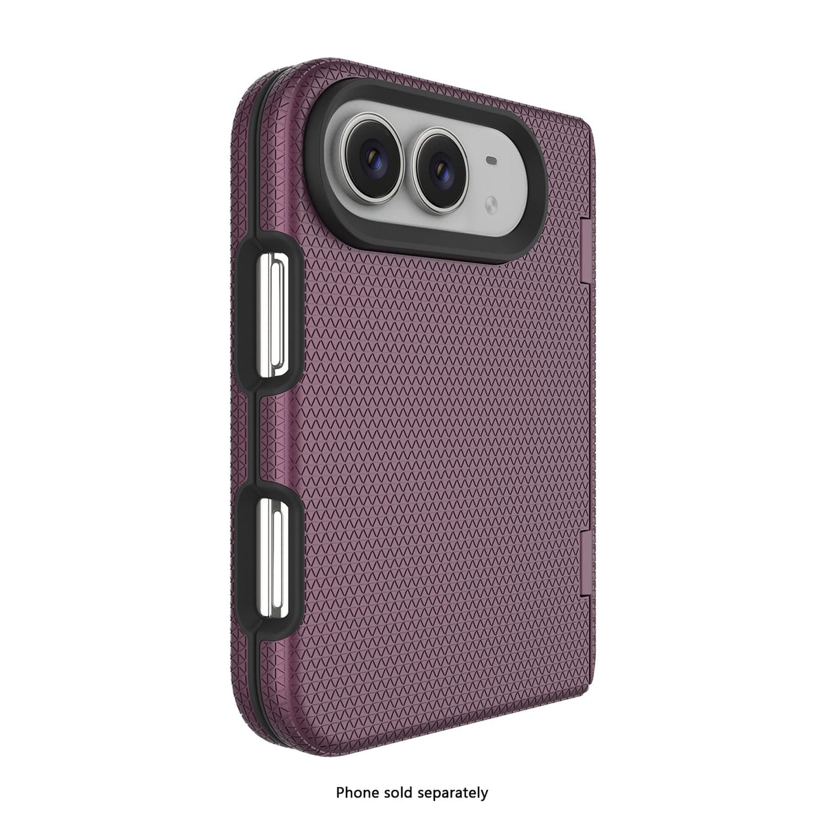 iPhone Duo Dotted MagSafe Case – Tempered Glass Bundle - Dark Pink image 5