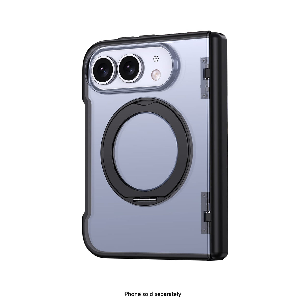 iPhone Duo Transparent-Back MagSafe Case – Kickstand - Black image 3