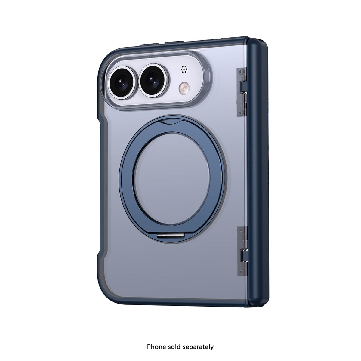 iPhone Duo Transparent-Back MagSafe Case – Kickstand - Dark Blue image 2