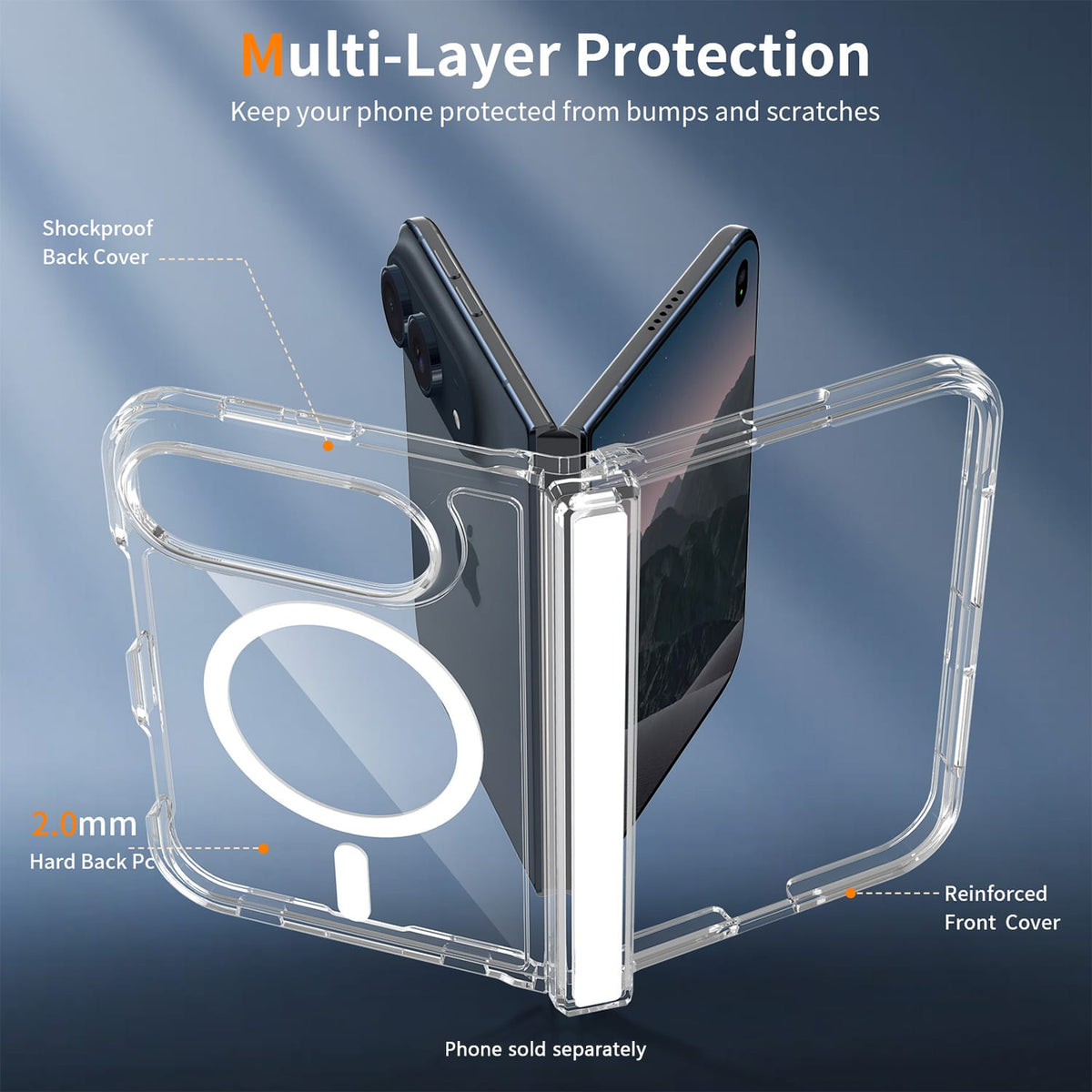 iPhone Duo Clear MagSafe Case – Tempered Glass Bundle - Clear image 5