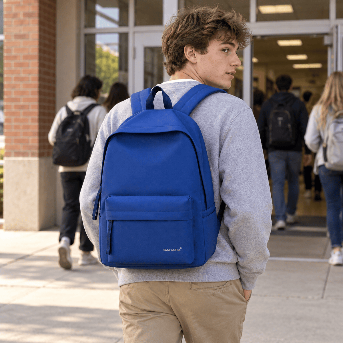Sahara 16-Inch School Backpack - Waterproof Oxford Fabric | Classic Series