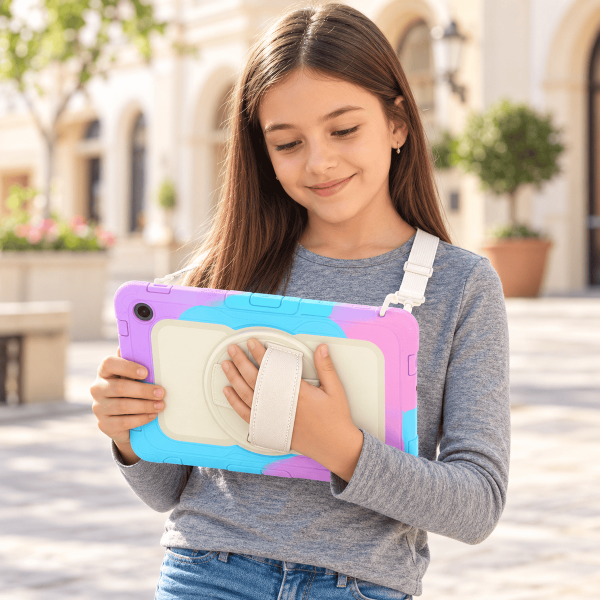 Samsung Galaxy Tab S11 Kid-Proof Case - Kickstand with Hand & Shoulder Strap | Wander Series
