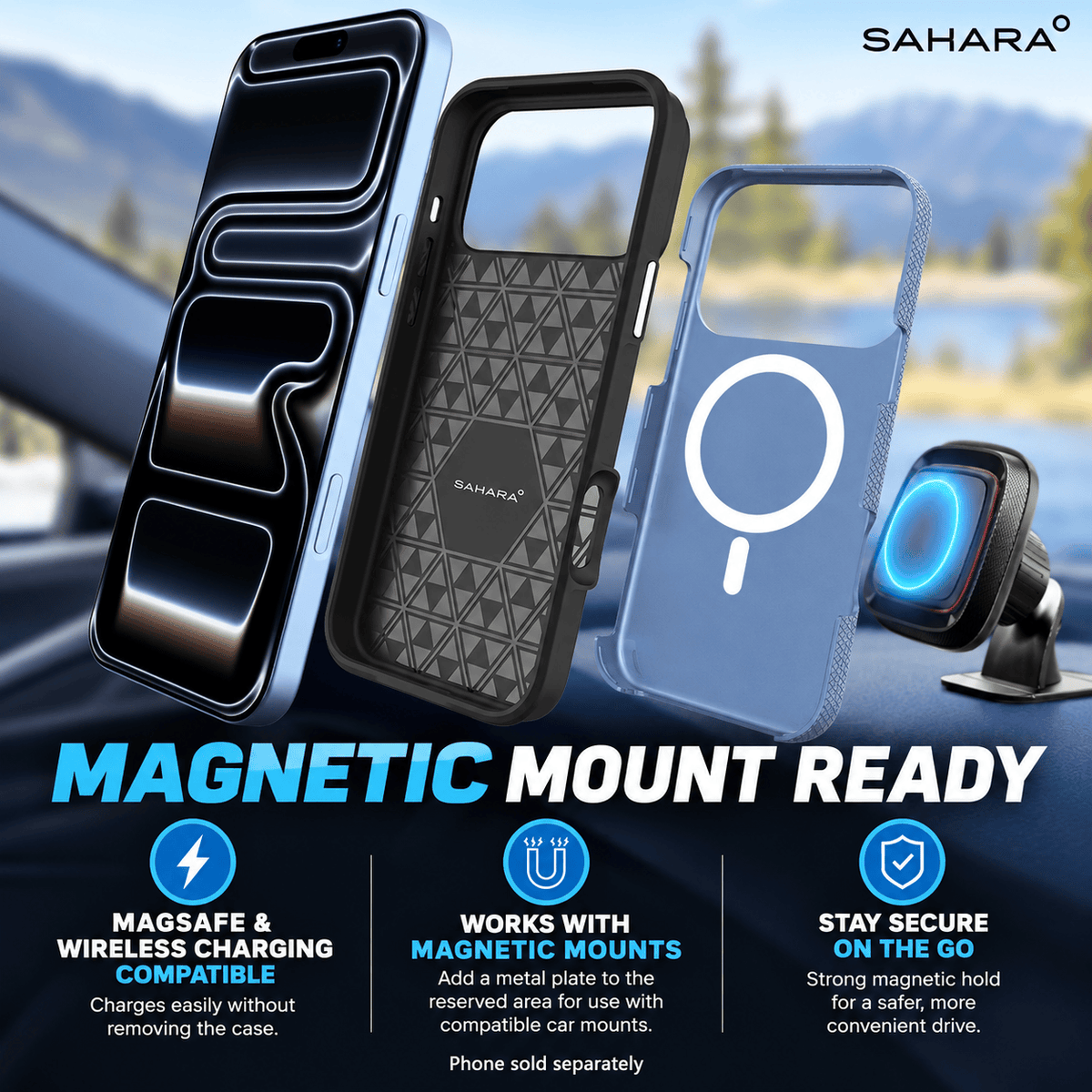 iPhone 18 Pro Shockproof MagSafe Case - 2-in-1 with ZeroDamage Tempered Glass | Armor Series