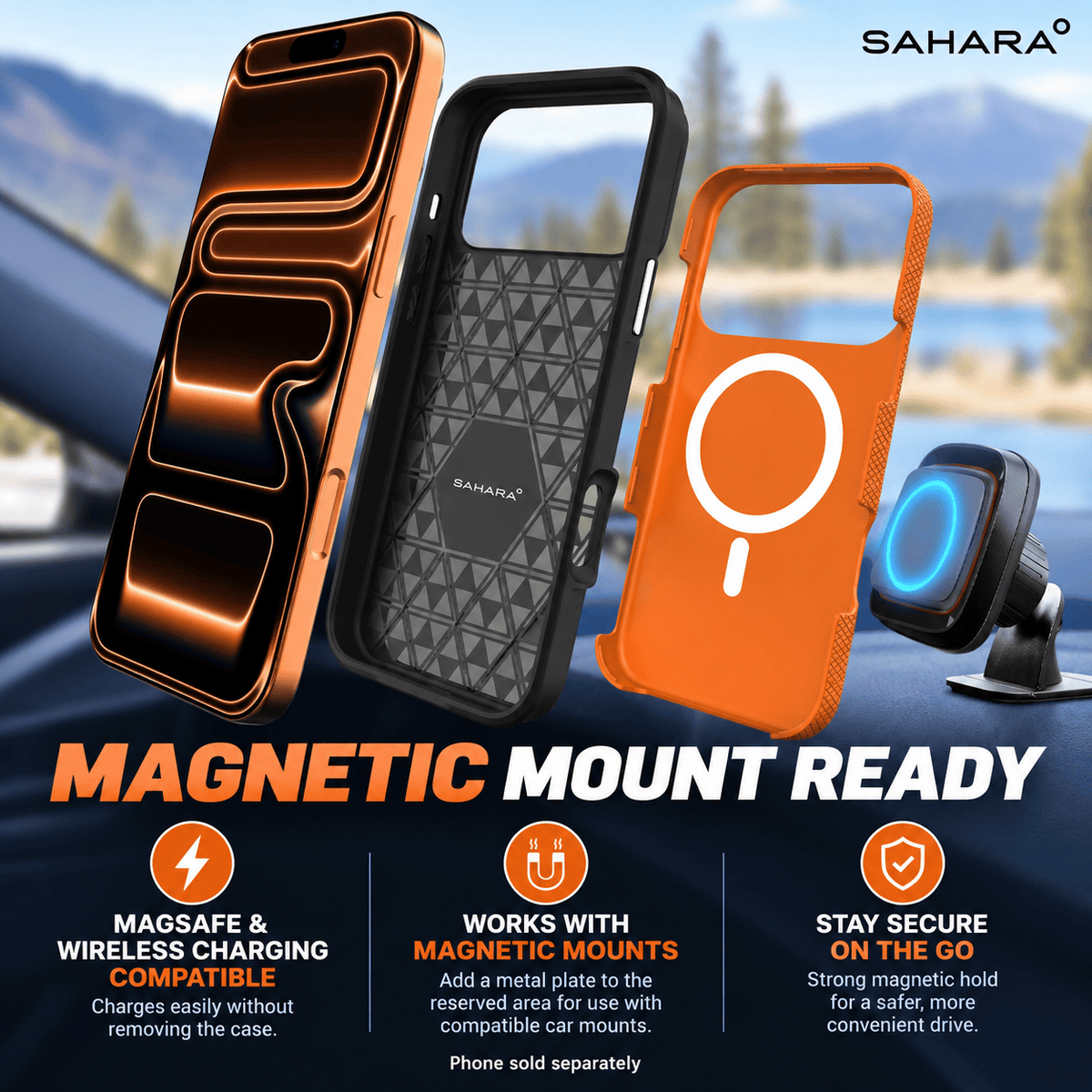 iPhone 18 Pro Shockproof MagSafe Case - 2-in-1 with ZeroDamage Tempered Glass | Armor Series