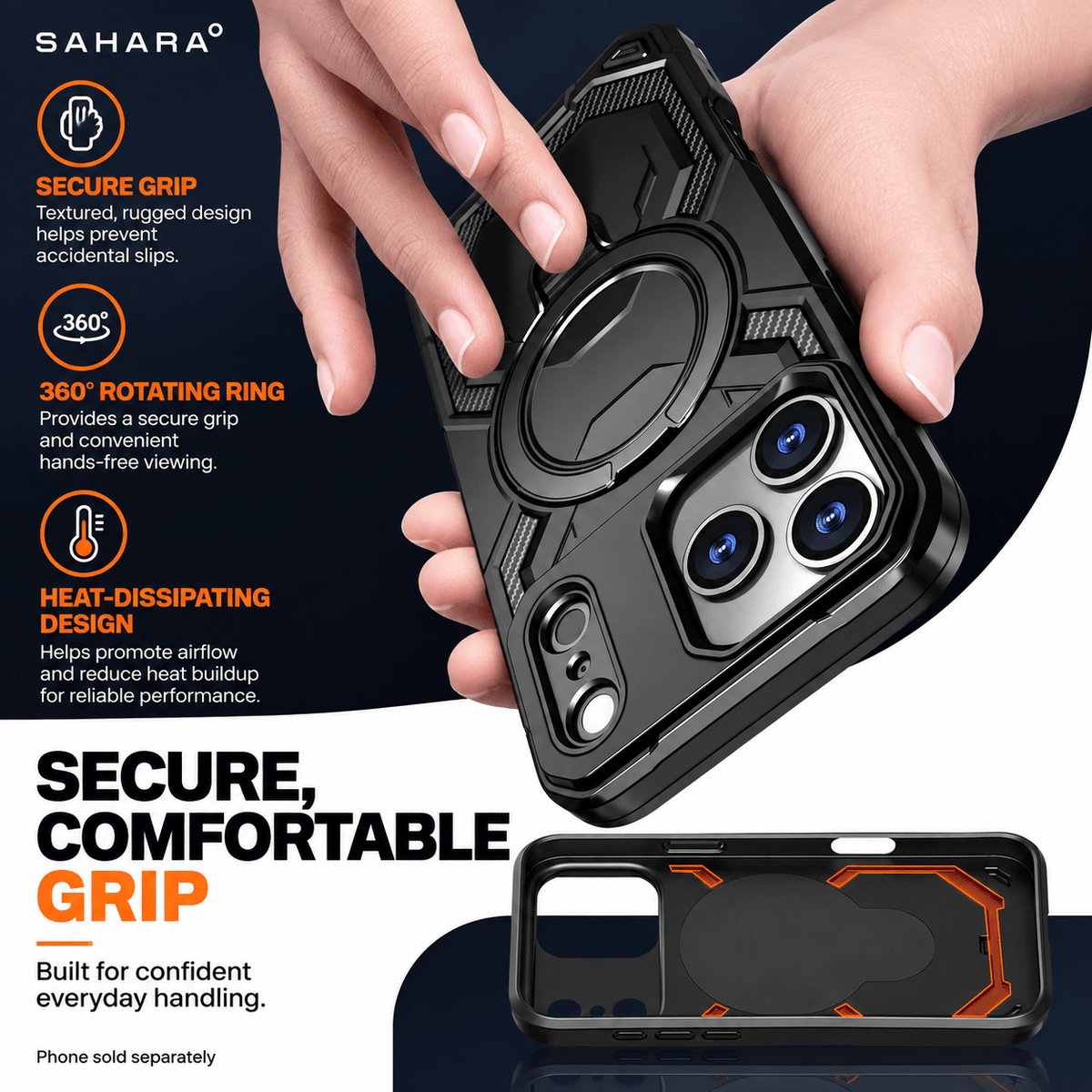 iPhone 18 Pro Max Magsafe Case - 2-in-1 Tactical Military Design with Kickstand + Tempered Glass | Raider Series