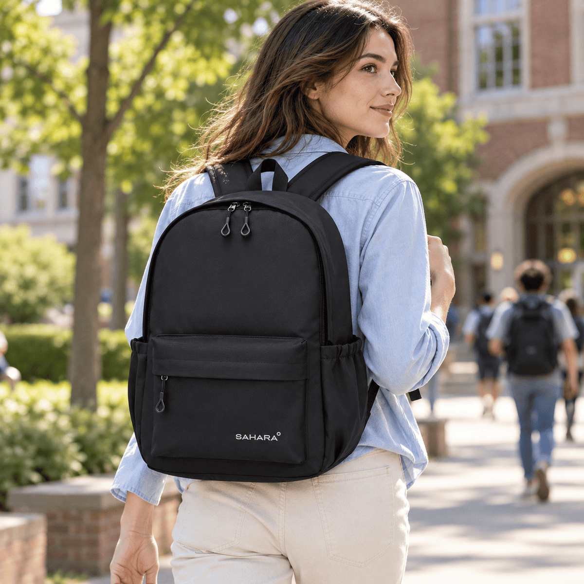 Sahara 16-Inch School Backpack - Waterproof Oxford Fabric | Classic Series
