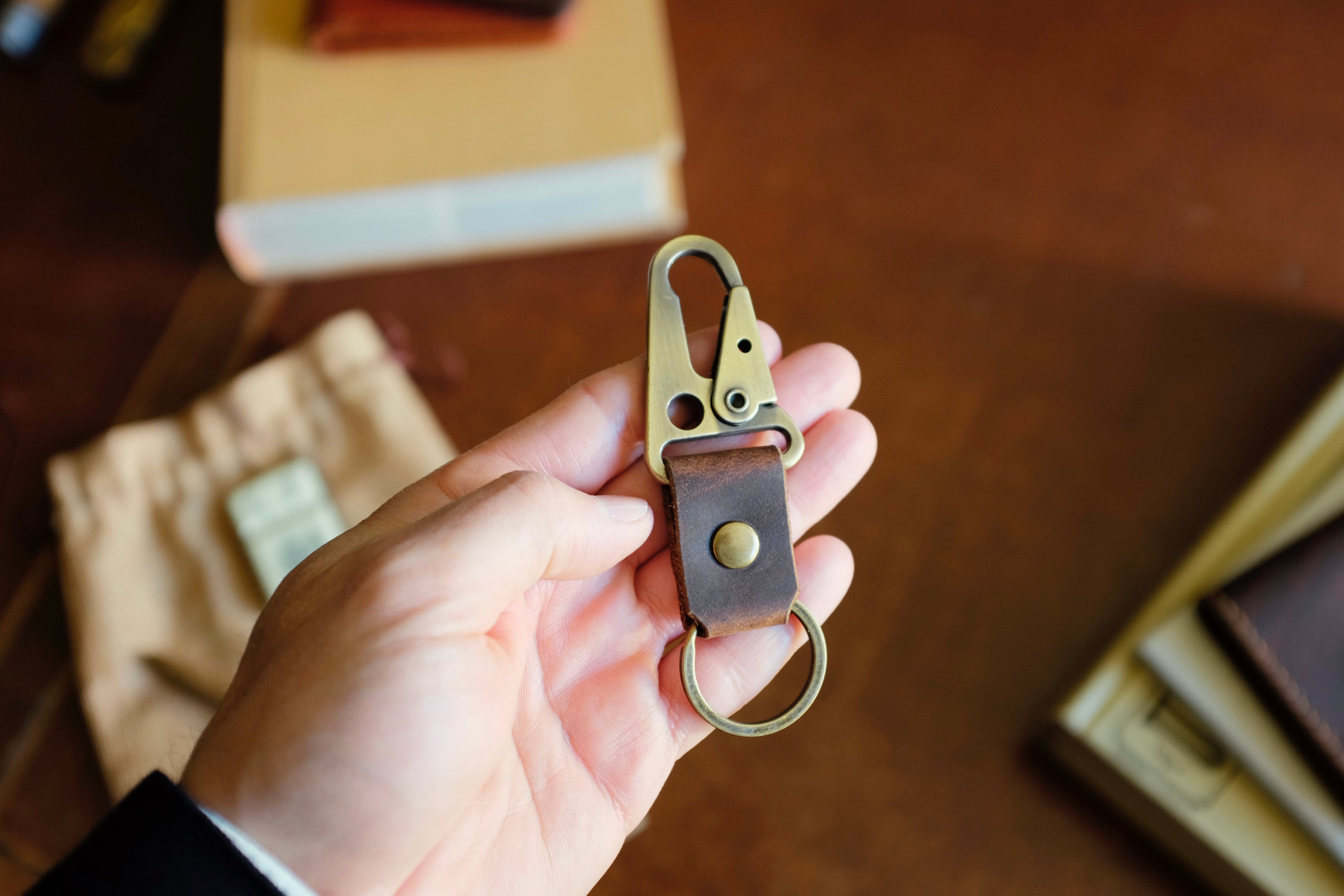 Leather Key Clip N1
