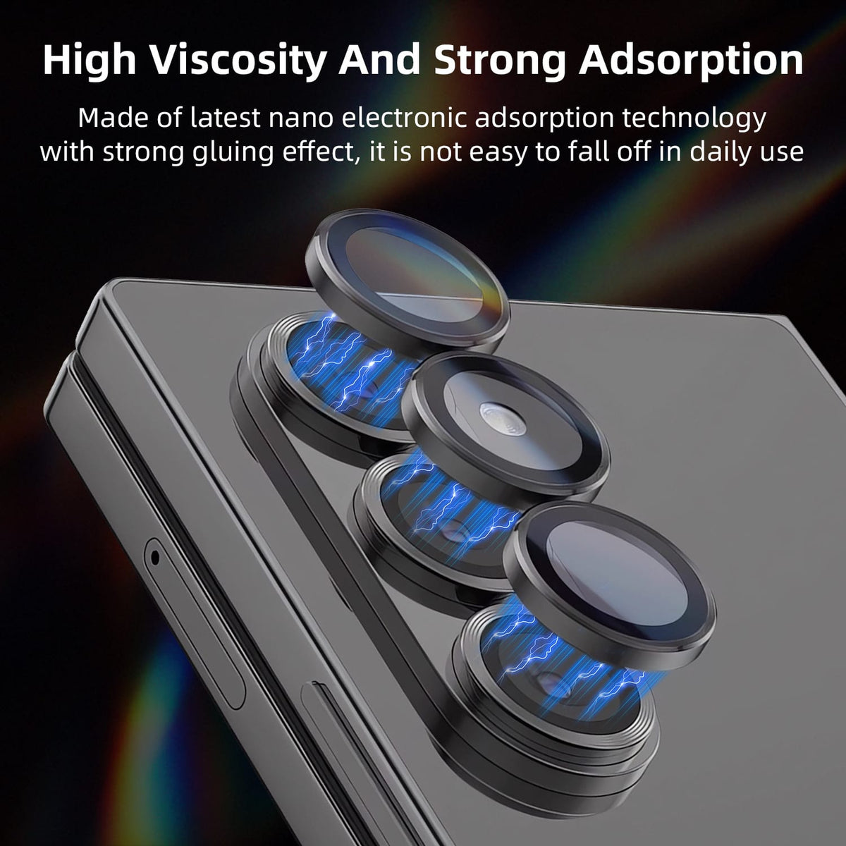 Galaxy Z Fold7 Camera Lens Protector - 9H Tempered Glass with Alignment Tool | ZeroDamage