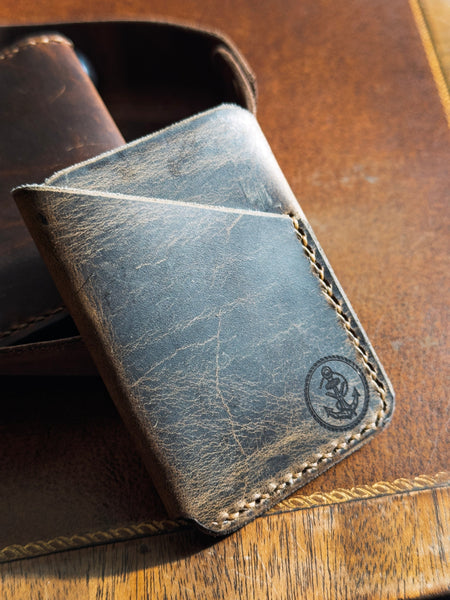 The Mariner Wallet - Handmade Full-Grain Leather Fold-Over Wallet